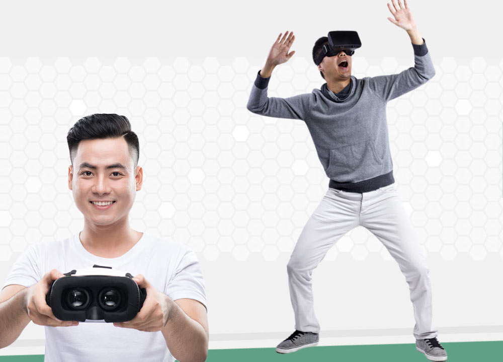 Man with VR Goggles 2